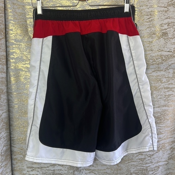 Nike Black/White And Red Swim Shorts Size S - Picture 5 of 14